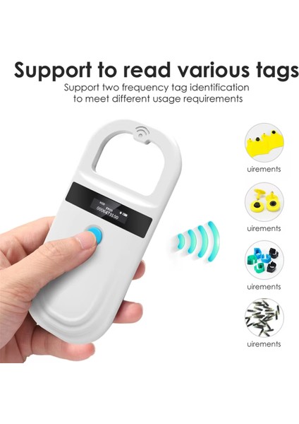 El Tipi 134 2khz Hayvan Rfıd Okuyucu Pet Kedi Köpek Mikro Tipi Çip Tarayıcı Fdx-B Cam Çip Usb/bluetooth Etiket Okuyucu (Yurt Dışından) modelleri