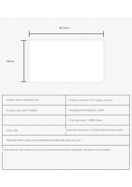50PCS Rfid Nfcsmart Çip Rozeti Klonu 0 Sektör Yazılabilir Etiket Uid Erişim Kontrolü Ince Kartı 13 56MHZ Yeniden Yazılabilir Kopya Anahtarı (Yurt Dışından) fırsatları