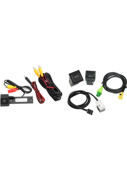 Araç Reversing Park Arka Görünüm Kamerası Araba USB Aux Anahtarı Kablosu USB Ses Adaptörü RCD510 RNS315 (Yurt Dışından)