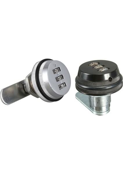 2 Pcs Alaşım Kodu Kombinasyonu Kam Kilidi Anahtarsız Post Posta Kutusu Dolabı Rv 3 Kadran Siyah ve Gümüş (Yurt Dışından) fiyatları