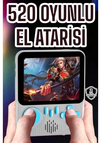 Oyun Konsolu Retro Oyun Konsolu Tv'ye Bağlanabilir Taşınabilir