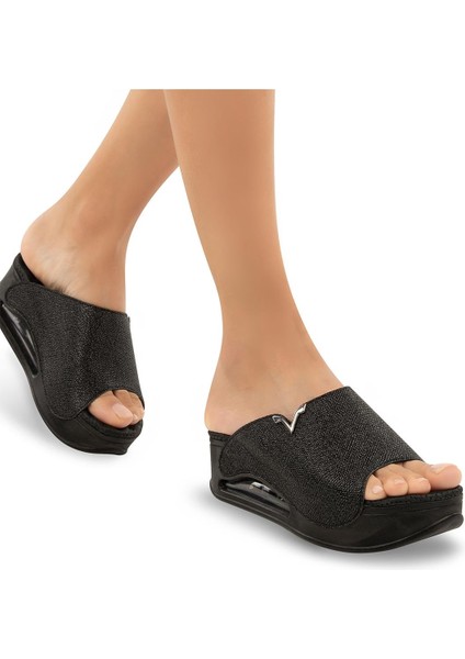 Aero Anatomik Airmax Kadın Terlik Baskılı Siyah fiyatları