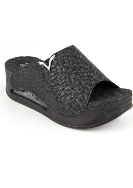 Aero Anatomik Airmax Kadın Terlik Baskılı Siyah modelleri