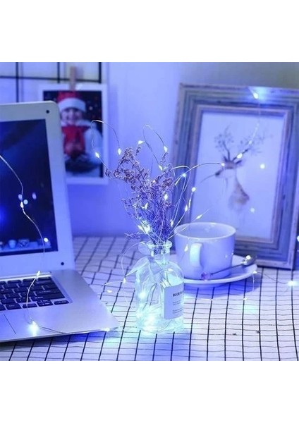 Pilli 5 Metre Dekoratif Peri LED Beyaz Aydınlatma Süsleme Lambası indirimleri