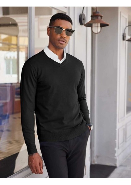 Shaun %100 Pamuk V Yaka Triko Kazak fiyatları