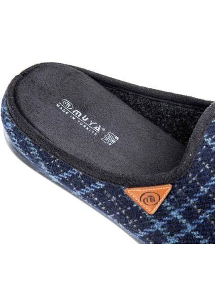 Davis 33802 Anatomik Keçe Erkek Terlik Lacivert