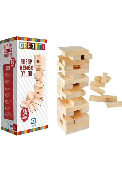 Graditi Ahşap Denge Oyunu Küçük Boy