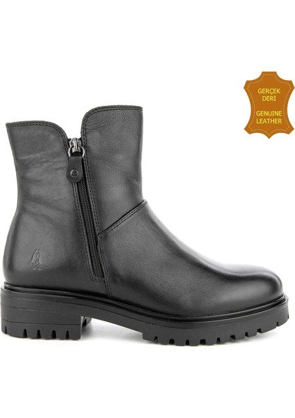 Eretria 725029 Gerçek Deri, Anatomik, Kadın Bot Siyah