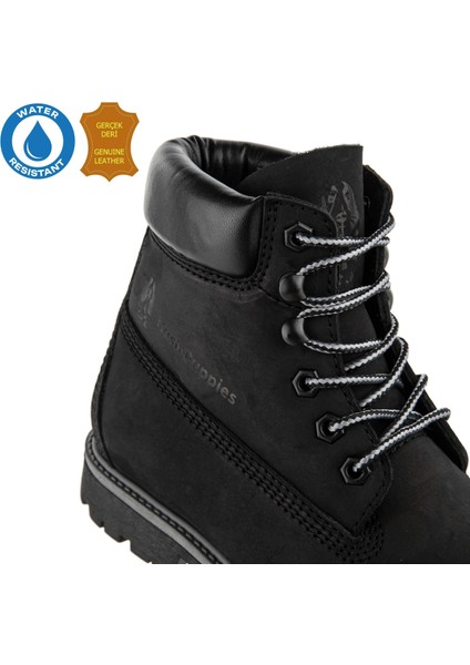 Empresa 725039 Gerçek Deri, Anatomik, WaterResist Kadın Bot Siyah