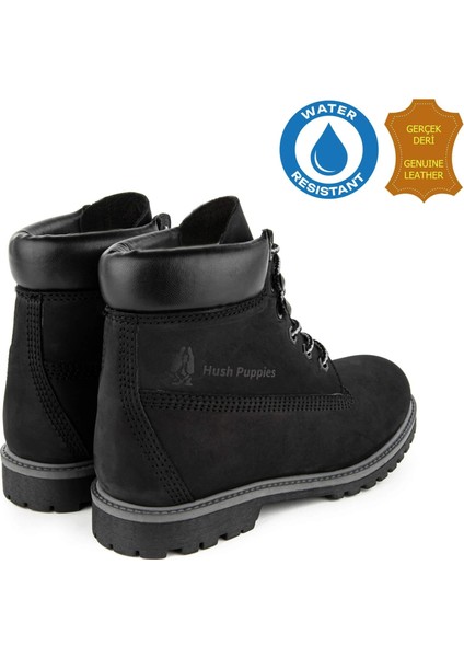 Empresa 725039 Gerçek Deri, Anatomik, WaterResist Kadın Bot Siyah