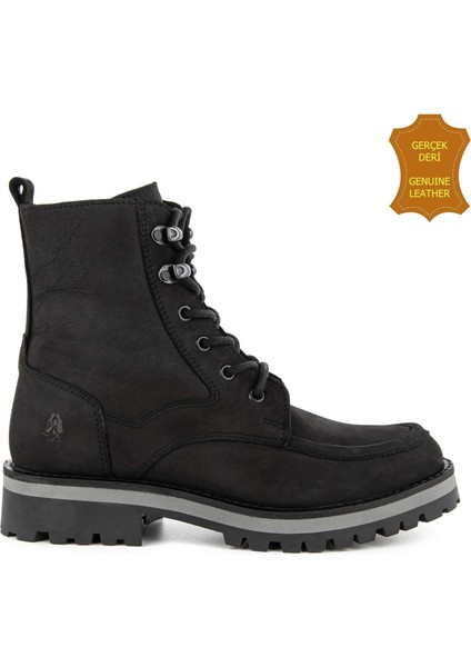 Kedua 725030 Gerçek Deri, Anatomik, Kadın Bot Siyah