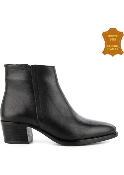 Befasi 725011 Gerçek Deri, Anatomik, Kadın Bot Cilt Siyah