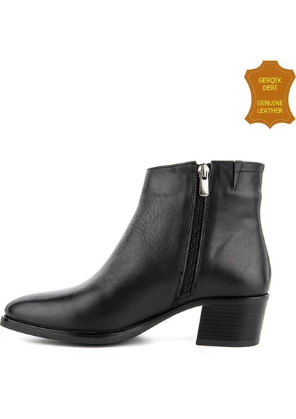 Befasi 725011 Gerçek Deri, Anatomik, Kadın Bot Cilt Siyah