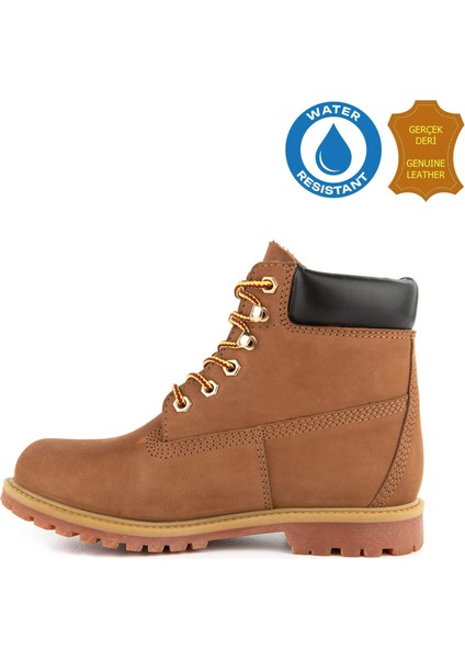 Empresa 725039 Gerçek Deri, Anatomik, WaterResist Kadın Bot Tarçın