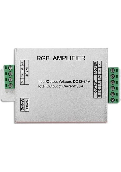 PM-4877 12 Volt - 24 Volt 30 Amper Rgb Şerit LED Amplifier (Repeater)