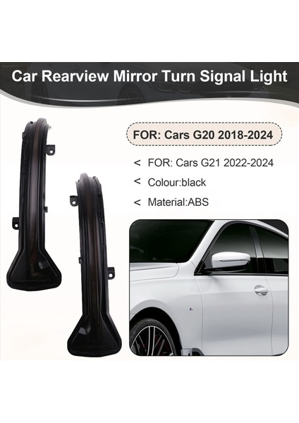 Araba Dikiz Aynası Dönüş Sinyali Işığı LED Dinamik Gösterge Işıkları Bmw G20 2018-2024 G21 2022-2024 Lhd (Yurt Dışından) fırsatları
