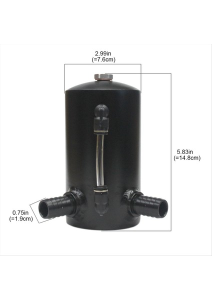 Araba Stili Evrensel Yağ Yakalama Tankı Rezervuar Motoru Yakıt Seperator Can Alüminyum 500ML 2X19MM (Yurt Dışından) indirimleri