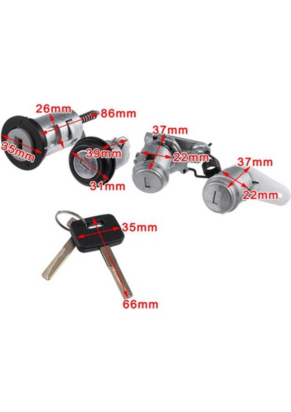 Otomatik Commodore Sedan Wagon Ute Vn Vp Için Merkezi Kilitli Vr Için Ayarlanan 2 Anahtarlı Araba Ateşleme Namlu Kilitleri (Yurt Dışından) modelleri