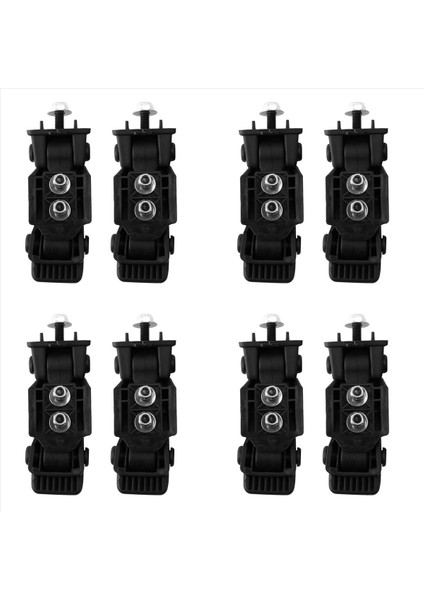 Jeep Wrangler Tj 2007-2016 Siyah Için 8x Hood Mandal Kaput Kilit Yakalama Kiti (Yurt Dışından)