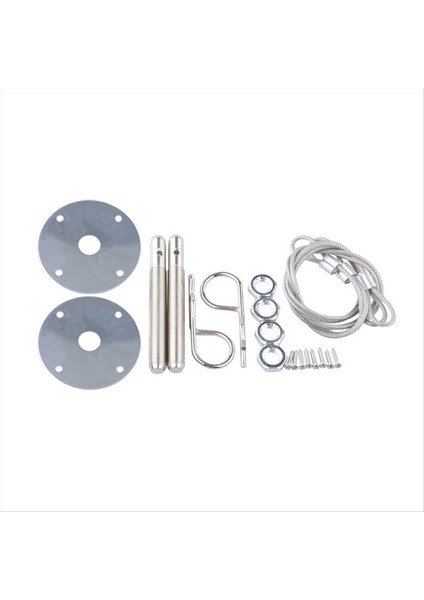 Yeni Araba Modifikasyonu Evrensel Kaput Kilit Çekme Tel Kilidi Kilit Kaput Kilit Kiti Motor Kaputu Sabit Kilit (Yurt Dışından)