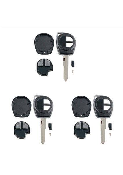 3x Araba Akıllı Uzaktan Anahtar 2 Düğmeleri Suzuki Swift Swift Swift Swift Swift Swift (Yurt Dışından)
