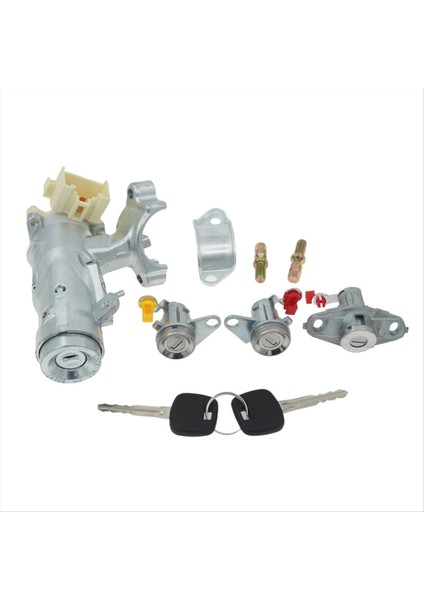 Araba Ateşleme Anahtarı Düzeneği W/2 Tuşları 3 ile Parantez ile Toyota Corolla Için Kilit 1998-2002 Rav4 45020-12-11 69052-12340 (Yurt Dışından)