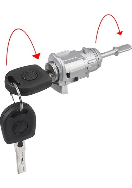 604837167 604837168 Golf Için Sol Sağ Kapı Kilidi Namlu Silindir 4 Iv Mk4 Bora A6 Skoda Fabia Polo 1997-2009 (Yurt Dışından)