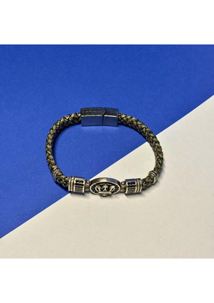 El Işçiliği ile Üretilmiş Hakiki Deri Erkek Bileklik modelleri