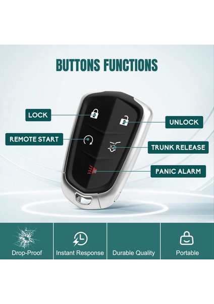 Araba Anahtarı Fob Değiştirme HYQ2EB 13510245 Cadillac Xt5 2017-2019 Için Xt4 2019 Anahtarsız Giriş Uzaktan Kumandası (Yurt Dışından) fırsatları