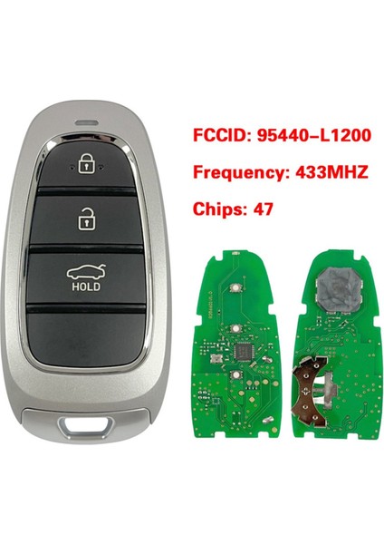 Hyundai Sonata Için Araba Akıllı Anahtarı 2020+ Anahtarsız Uzaktan Contorl 433MHZ 47 Chıp P/n 95440-L1200 (Yurt Dışından) fırsatları