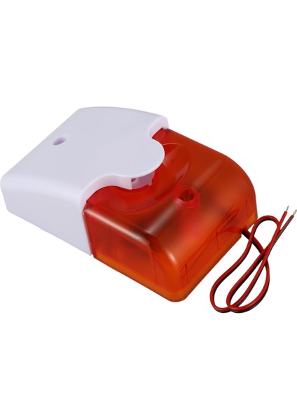 Mini Kablolu Strobe Uyarı Siren Dayanıklı Dc 12V Ses Alarmı Yanıp Sönen Hafif Ses Siren Boynuzu Ev Güvenlik Sistemi 115DB Turuncu (Yurt Dışından) indirimleri