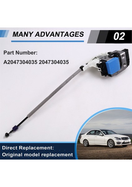A2047304035 Araba Arka Sağ Kapı Kilidi Mercedes Benz C-Serisi E-Serisi Glk Sls 2007-2015 2047304035 (Yurt Dışından) indirimleri