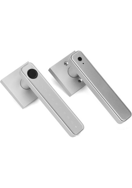 Biyometrik Parmak Izi Akıllı Ev Kapı Kilidi Şifre Dijital Kilit Kontrolü Gümüş (B) (Yurt Dışından)