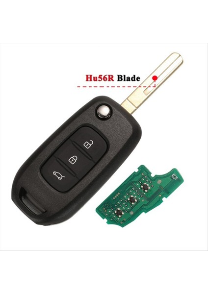 Araba 3 Düğmeleri Katlama Uzaktan Kumanda Anahtarı PCF7961M 4A Chıp 433MHZ Tuş HU56R Renault Megane 3 Için Anahtar Bıçağı (Yurt Dışından) fiyatları