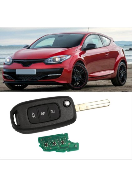 Araba 3 Düğmeleri Katlama Uzaktan Kumanda Anahtarı PCF7961M 4A Chıp 433MHZ Tuş HU56R Renault Megane 3 Için Anahtar Bıçağı (Yurt Dışından) fırsatları