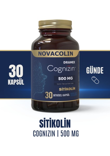 Cognizin Sitikolin 500 Mg 30 Bitkisel Kapsül