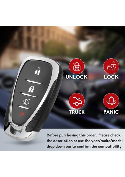 Car Key Fob Uzaktan Kumanda Anahtarsız Giriş Chevy Malibu Camaro Cruze HYQ4EA 13508771 13584504 13529660 (Yurt Dışından) fiyatları