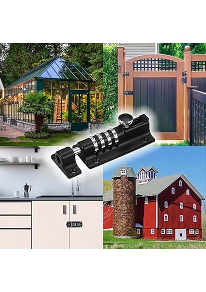 Şifre Mandalı Kilit Sürgülü Kombinasyon Kilidi Şifre Kapı Mandal Güvenlik Kilidi Kilit Anti-Hırsızlık Şifre Kilit Yakalama (Gümüş) (Yurt Dışından) fiyatları