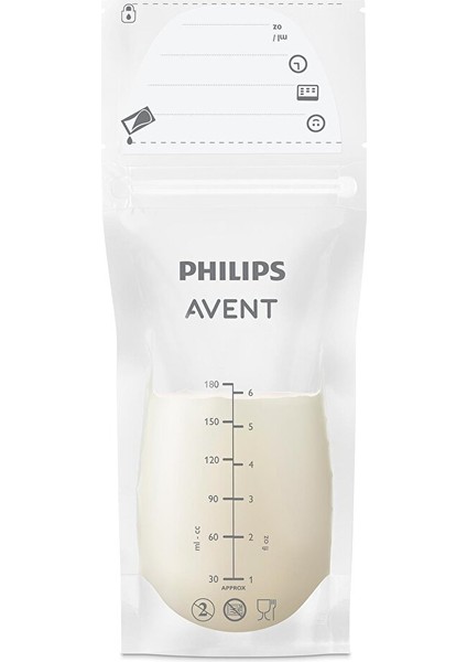 SCF60325 Anne Sütü Saklama Poşeti 25 Adet (4 Adet)