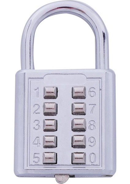 4x Hırsızlık Önleme Düğmesi Kombinasyonu Asma Kilit Basamağı Itme Şifre Kilit Çinko Alaşım Güvenlik Kilidi (Yurt Dışından) fiyatları