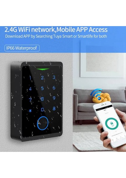 Erişim Kontrol Kitleri Cf1-Wıfı Tuya Kapısı Erişim Kontrol Sistemi Güvenlik Koruması IP66 Su Geçirmez Dijital Kilit (Yurt Dışından) modelleri