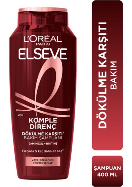 Komple Direnç Dökülme Karşıtı Şampuan 400 ml (2 Adet) fiyatları