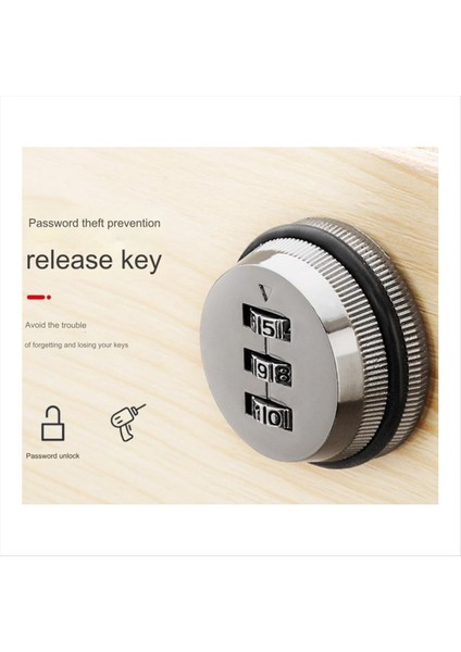 3 Haneli Kombinasyon Cam Kilit 30MM Anahtarsız Parola Kilit Posta Kutusu Dolabı Mekanik Kilitler Posta Kutusu Dolap Kapısı A (Yurt Dışından) indirimleri