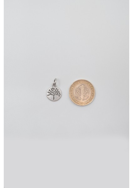 Yuvarlak Hayat Ağacı Örme Zincir Kolye - Antik Gümüş Kaplama - Kadın Erkek - 60 cm indirimleri