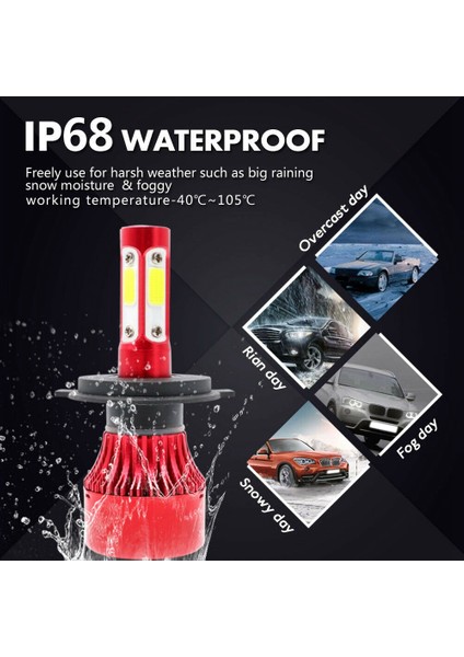 10PCS T10 W5W Cob LED Araç Otomatik Yan Park Ampul ve 1set H4 Hb2 9003 2200W 330000LM 4 Taraflı LED Far (Yurt Dışından) indirimleri