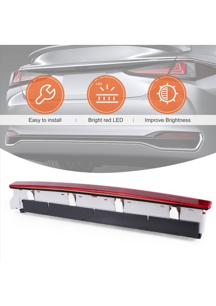 Kırmızı Lens Tam LED Arka Kol Üçüncü Fren 3rd Fren Durma Işık Lambası -Audi A4 B6 Vagonu 2001-2005 8E9945097 (Yurt Dışından) fırsatları