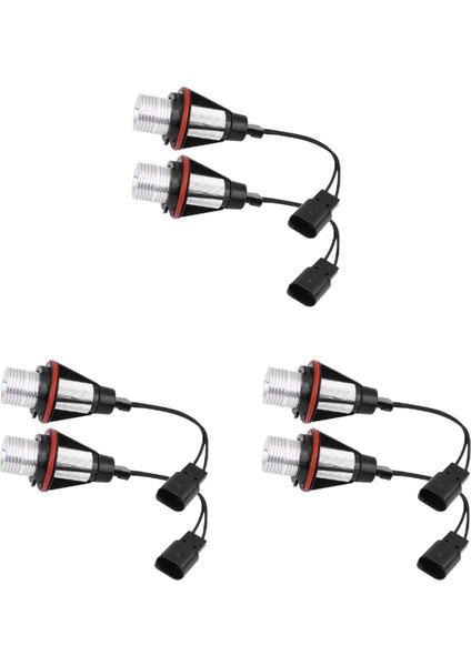 8000K LED LED Melek Göz Işaretçisi Halo Ampul Lambaları -Bmw E39 E53 E60 E63 E64 E66 E87 5 6 7 X3 X5 [6 Pc Paketi] (Yurt Dışından)