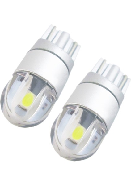 4pcs W5W T10 2 Smd 3030 LED Ampuller Süper Parlak Beyaz (Yurt Dışından)