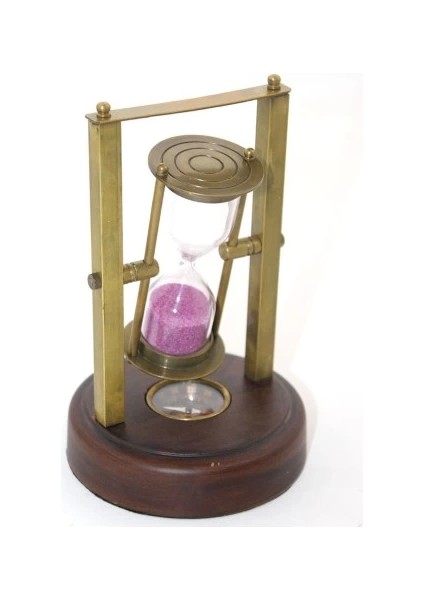 Pirinç Pusulalı Kum Saati Model 7