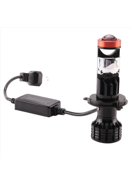 H4 LED Mini Projektör 3D Lens 90W 25000LM tosiklet Far (Yurt Dışından) fırsatları